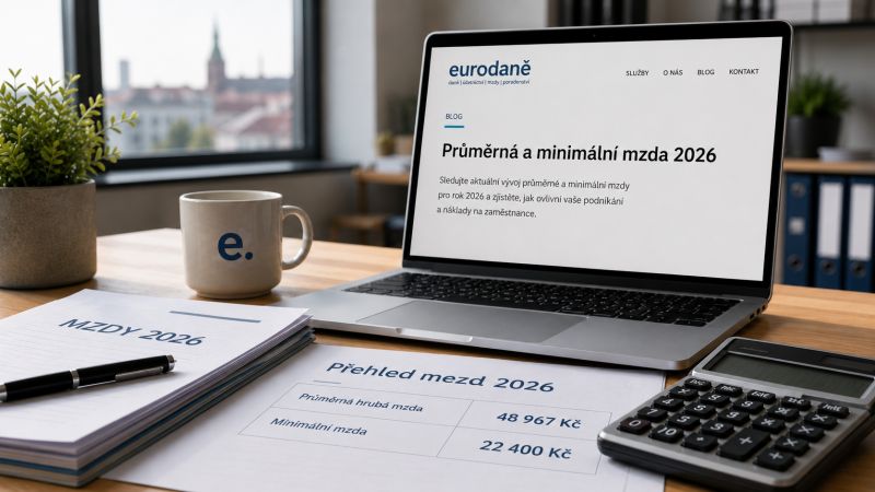 Průměrná a minimální mzda 2026